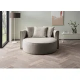 LeGer Home by Lena Gercke XXL-Sessel "Isalie, Lesesessel, Loveseat, inklusive Zierkissen", grau (taupe), B:153cm H:98cm T:145cm, LEGER HOME BY LENA GERCKE, Sessel, XXL-Sessel, extra große Sitzfläche, optional mit Hocker, Cord, Samt, Bouclé