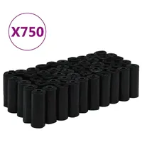 vidaXL Hundekotbeutel 750 Stück Schwarz 30x20 cm