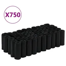 vidaXL Hundekotbeutel 750 Stück Schwarz 30x20 cm