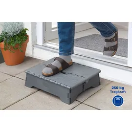 Wenko Secura Trittstufe klappbar grau 250 kg Badewannen Hocker Einstiegshilfe