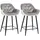 CLP 2er Set Barhocker Gibson Tresenstuhl Mit Fußstütze - 2 x Tresenhocker Gepolstert