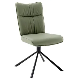 MCA Furniture »MARIN Esszimmerstuhl (2er Set) - Stuhl« (Set) 2 Stk.360° drehbar, Metall schwarz, beweglichen Rücken, belastbar 120 kg