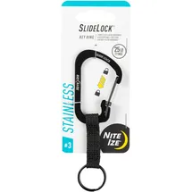 NITE IZE Schlüssel-Karabiner NI-CSLW3-01-R6 Keyring Gr.3 Schwarz