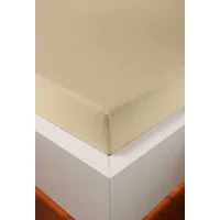 Bellana jersey Royal jersey Spannbetttuch Beige, 140-160 x 200-220