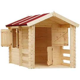 TIMBELA Spielhaus M501 Natur