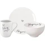Villeroy & Boch Statement Frühstücks-Set Lieblingsmensch 3-teilig | DS