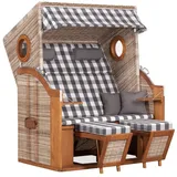 Strandkorb PURE Wave XL PE seashell Des. 478