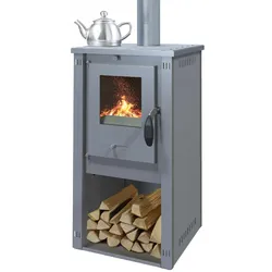 EEK A+ Kaminofen Okta M gussgrau - 3,9kW