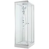 Komplettdusche Shower 1000 x 1000 x 2110 mm Thermostatmischer + Hand-/Kopf-/Seitenbrause - 93 979 79