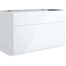 Neoro Waschbeckenunterschrank n50 2 Auszüge 120 x 76 x 51,3 cm Weiß
