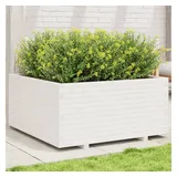 vidaXL Pflanzkübel 100 x 100 x 49,5 cm Weiß