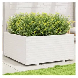 vidaXL Pflanzkübel 100 x 100 x 49,5 cm Weiß