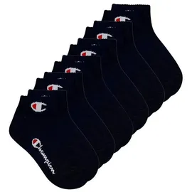 Champion 6 Paar Champion Quarter Socken Gr. 35 - 46 Unisex Sneaker Kurzsocken schwarz 39/42