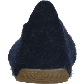 Living Kitzbühel Woll-Hausschuhe "Gipfelkreuz" in Dunkelblau - blau, 42