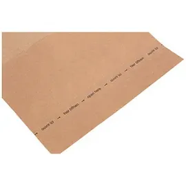 Flexipak Faltentaschen classic Doppelfixverschluss ca. DIN D4 ohne Fenster braun mit 5,0 cm Falte, 300 St.