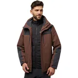 Jack Wolfskin Jasper 3in1 Jacke - Hot Choc - XL