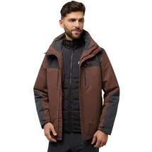 Jack Wolfskin Jasper 3in1 Jacke - Hot Choc - XL