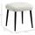 Homcom Fußhocker Kunststoff 42 x 44 x 42 cm Cremeweiß