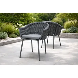 Destiny MOLINO Sessel 61 x 62 x 82 cm anthrazit meliert 2 St.