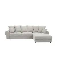 Sofa.de Ecksofa mit Schlaffunktion Ibbie ¦ beige ¦ Maße (cm): B: 320 H: 90 T: 186