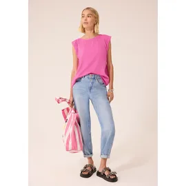 street one studio Blusenshirt mit Rundhals Rosa 38