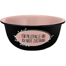 Gedalabels Müslischale Pillepalle Schwarz 600 ml