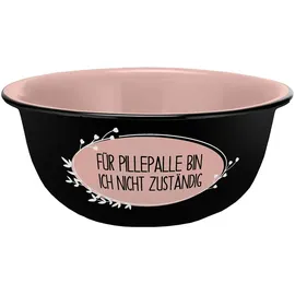 Gedalabels Müslischale Pillepalle Schwarz 600 ml