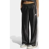 adidas Seasonals Wide Leg Trainingshose Schwarz/Silber 128