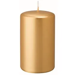 Kopschitz Kerzen 4er Adventskerzen, Adventskranz Kerzen Set Gold 12 x Ø 6 cm