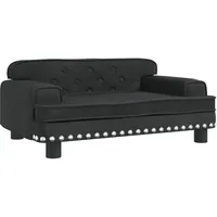 vidaXL Kindersofa Schwarz 70x45x30 cm Samt