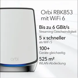 Netgear Orbi RBK853 Triband Mesh System
