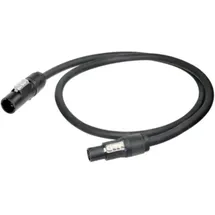 Neutrik 1027565 Strom Anschlusskabel Schwarz 2m