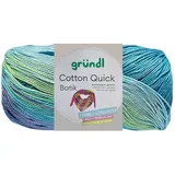 Gründl Häkelwolle Baumwolle Farbverlaufsgarn blau/grün/lila 100 g