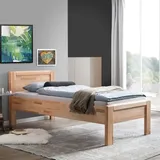 Seniorenbett Ewen 120x200 cm Massivholz Kernbuche modern