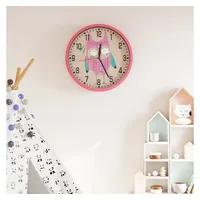 VidaXL Wanduhr Rosa Ø25,5 cm Polystyren und Glas -
