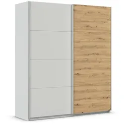 rauch ORANGE Schwebetürenschrank Quadra 181 x 210 cm Dekor Seidengrau
