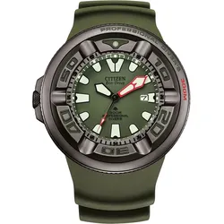 Taucheruhr CITIZEN "Promaster Professional Diver 300", grün (khakifarben), Armbanduhren, Armbanduhr, Herrenuhr, Solar, bis 30 bar wasserdicht, Datum