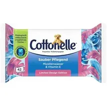 Cottonelle Feuchtes Toilettenpapier Sauber Pflegend 1-lagig, 42 Tücher