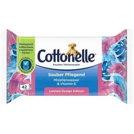 Cottonelle Feuchtes Toilettenpapier Sauber Pflegend 1-lagig, 42 Tücher