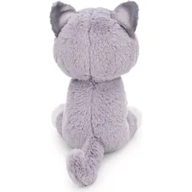 NICI Plüsch Katze grau 20cm, GRÜN