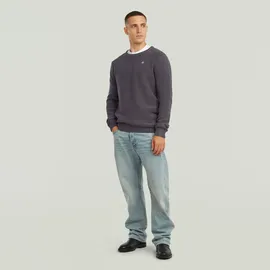 G-Star Garment Dyed Structure Knit Dunkelblau S