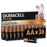 Duracell Plus AA-Batterien (36er-Pack) – Alkaline-Batterien 1,5 V