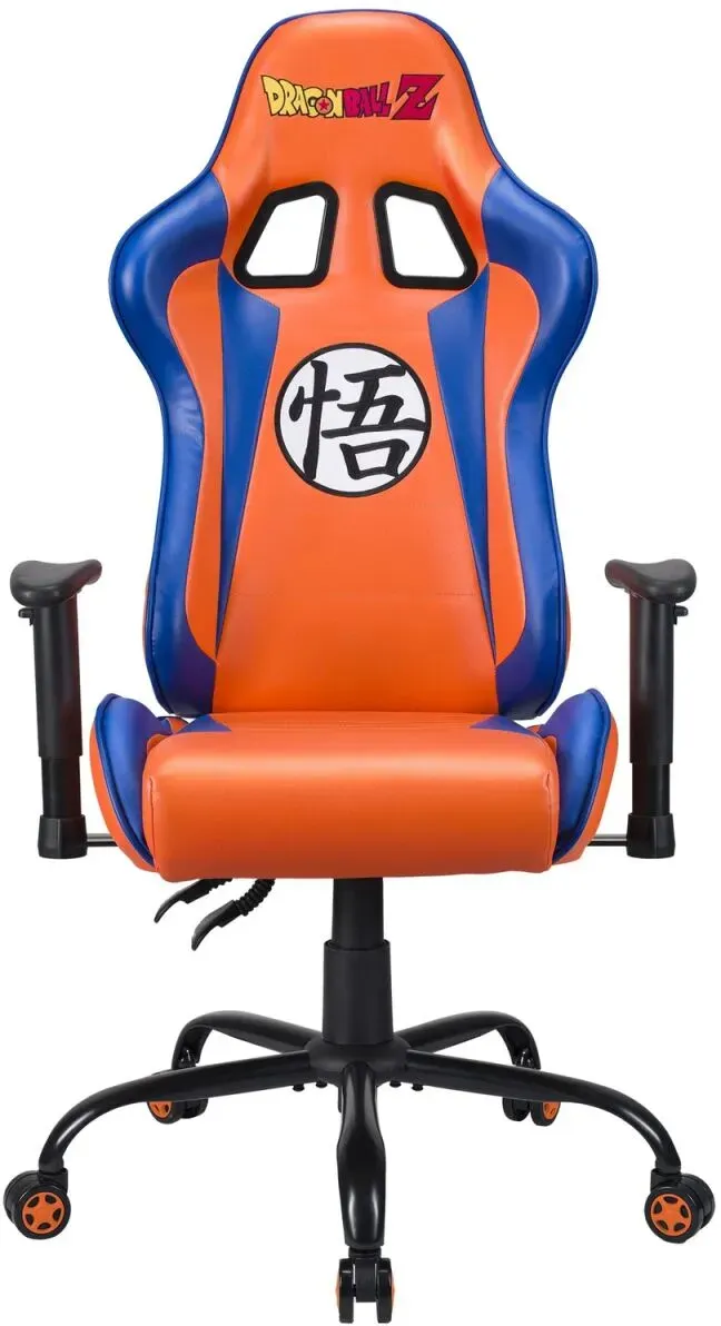 Subsonic DBZ PC-Gamingstuhl Gepolsterter, ausgestopfter Sitz Grau, Orange
