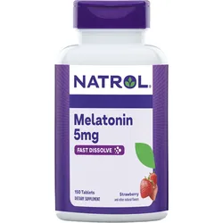Melatonin Fast Dissolve Erdbeere 5 mg (150 Tabletten)
