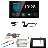 Kenwood DMX5020DABS Bluetooth USB MP3 DAB+ Einbauset für Nissan NV400 ab 2019