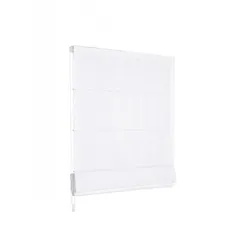 Raffrollo Faltrollo 120x240 cm Weiss Jalousie Premium