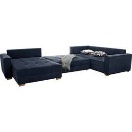 Jockenhöfer GRUPPE Brixen U-Form« Bettfunktion, Bettkasten, Ottomane ist links oder rechts montierbar, blau