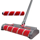 LIVINGTON Voom Turbo-Akku-Besen inkl. Ersatzbürste - elektrischer Besen - Selbstreinigende Anti-Clog-Bürstenrolle - Kehrbesen - rund 1kg leicht - schnelle Bodenreinigung