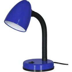 Activejet Schreibtischlampe AJE-BILL Blau E27, Blau, Schlafzimmer, Kinderzimmer,