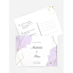 Antwortkarten für Ihre Feier selbst gestalten mit Spruch und Fotos im Onlinedesigner bei Meine-Kartenmanufaktur.de